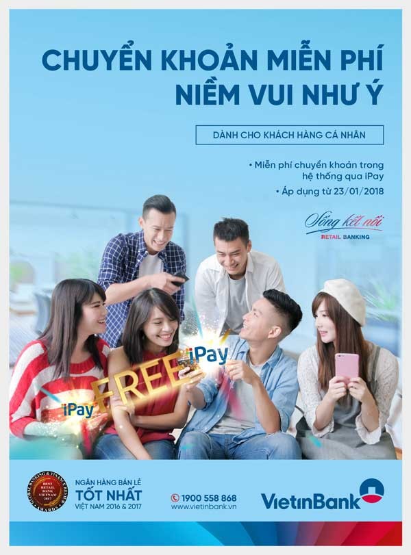 VietinBank miễn phí chuyển khoản trong hệ thống ảnh 1