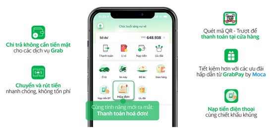 Ví điện tử GrabPay by Moca triển khai tính năng thanh toán hóa đơn ảnh 1