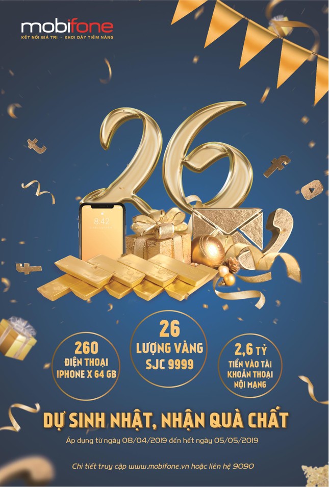 MobiFone nâng số trạm 4G lên hơn 30.000 trạm, khuyến mại khủng mừng sinh nhật ảnh 1