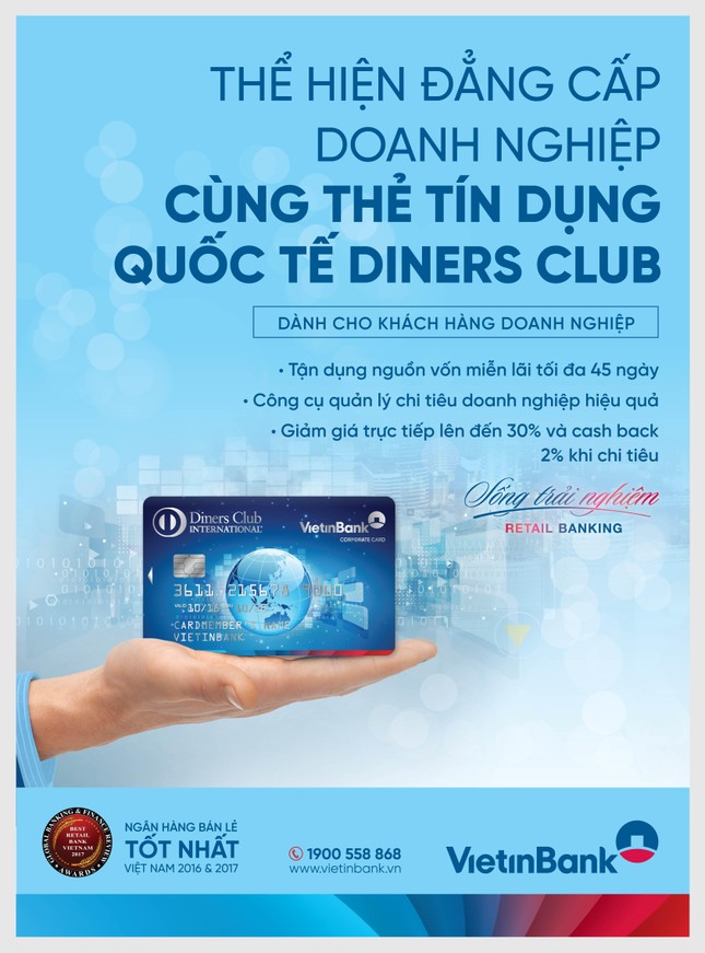 Ngập tràn ưu đãi từ thẻ TDQT VietinBank Diners Club ảnh 1