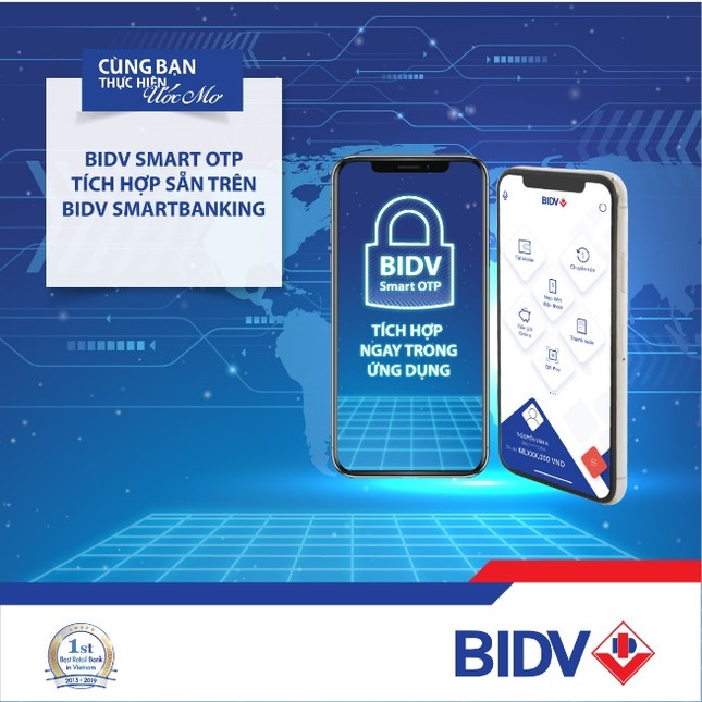 Từ hôm nay, BIDV tích hợp Smart OTP trên BIDV SmartBanking ảnh 1
