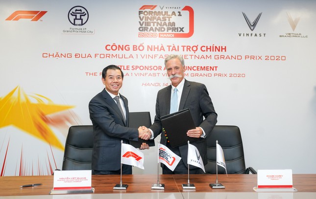 VinFast là nhà tài trợ chính của chặng đua Công thức 1 Việt Nam ảnh 1