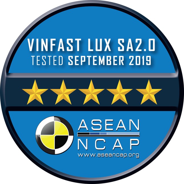 Vinfast đạt chứng nhận an toàn Asean Ncap 5 sao cho Lux SA 2.0, Lux A2.0 ảnh 3