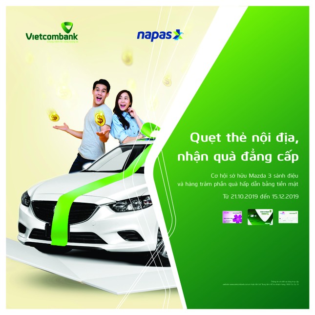 Quẹt thẻ nội địa, nhân quả đẳng cấp cho chủ thẻ nội địa Vietcombank 2019 ảnh 1