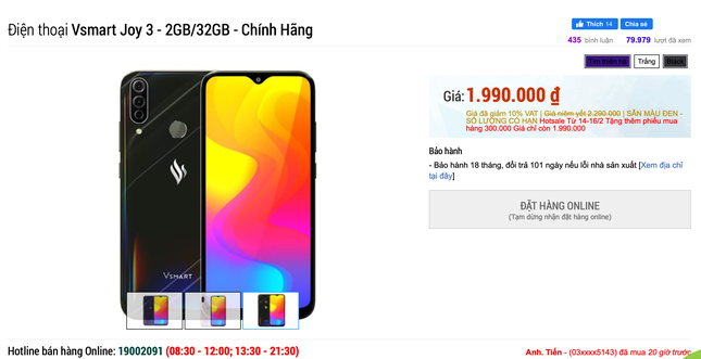 Tại sao thị trường smartphone Việt “náo loạn” vì Vsmart Joy 3? ảnh 1