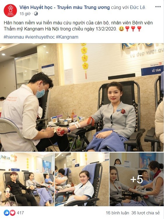 Hơn 200 y bác sĩ BVTM Kangnam tham gia ngày hội hiến máu ảnh 4