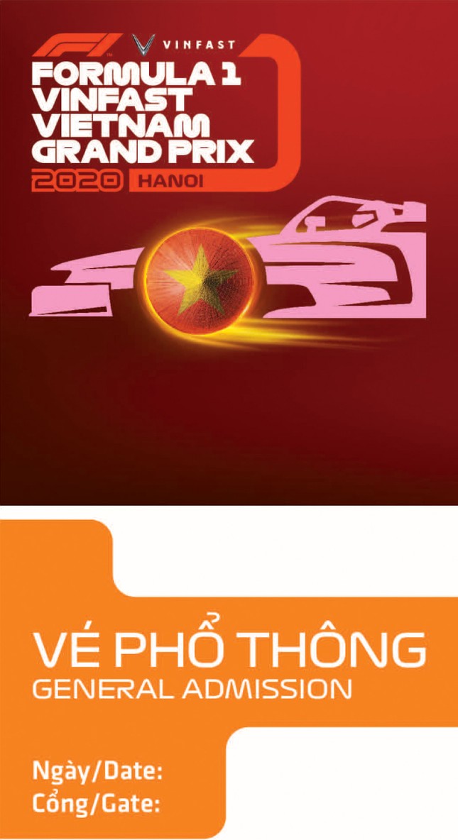 Lộ diện thiết kế vừa sang vừa chất của vé xem F1 tại Việt Nam ảnh 1