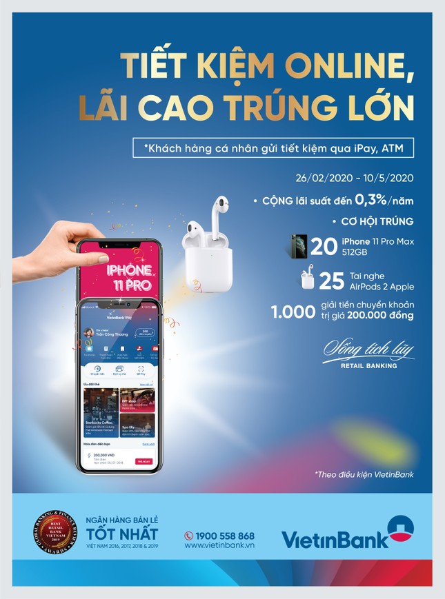Gửi tiết kiệm online trúng iPhone 11 Pro Max ảnh 1