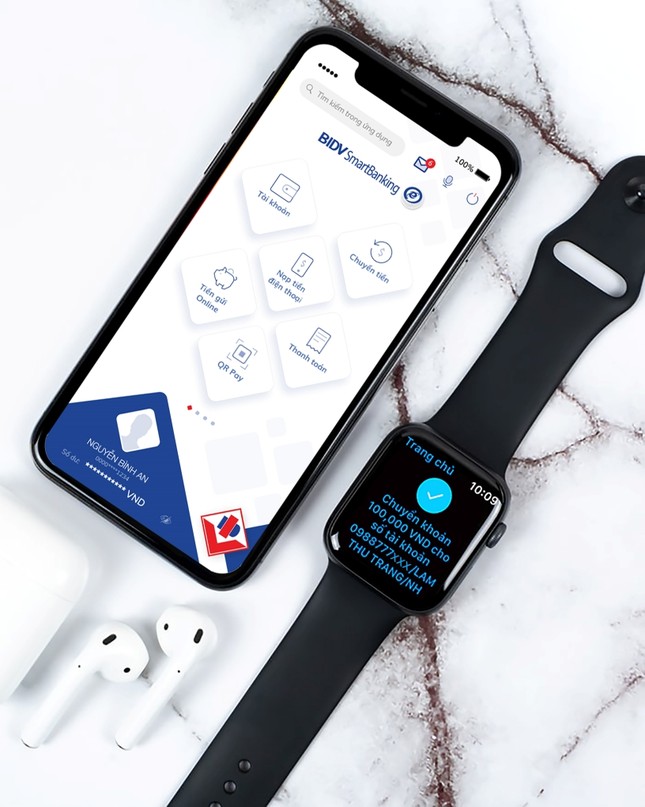 Trải nghiệm ngân hàng tương lai, ứng dụng BIDV trên Apple Watch ảnh 1