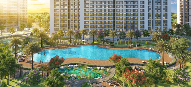 Sống như 'nghỉ dưỡng' với bể bơi phong cách resort tại Imperia Smart City ảnh 2