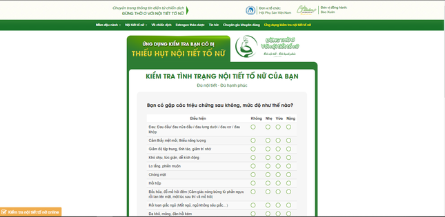 Lần đầu tiên ra mắt Ứng dụng kiểm tra nội tiết tố nữ tại Việt Nam ảnh 3