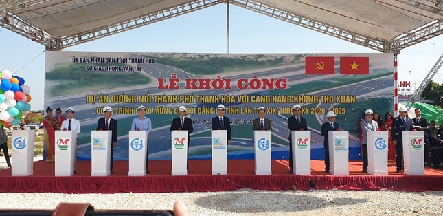 Khởi công dự án đường nối TP Thanh Hóa với Cảng Hàng không Thọ Xuân ảnh 1