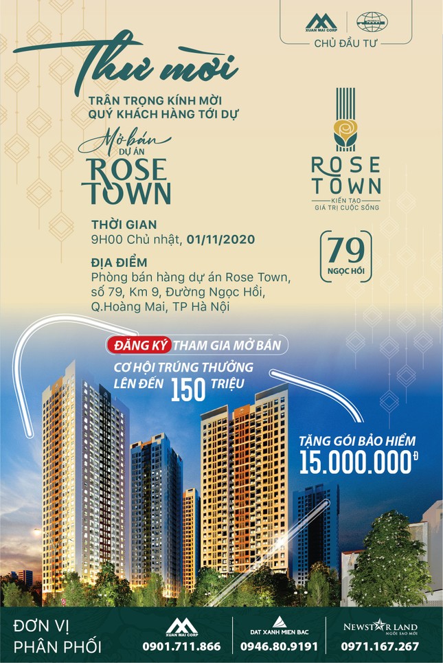Lễ Mở bán đợt cuối tòa DV02 dự án Rose Town, nhiều ưu đãi hấp dẫn ảnh 2