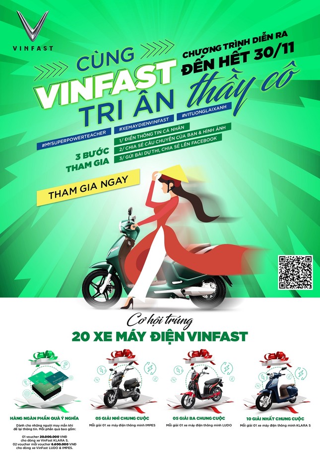 Cuộc thi online 'Cùng VinFast tri ân Thầy Cô': Tổng giải thưởng lên đến hơn 500 triệu đồng ảnh 1