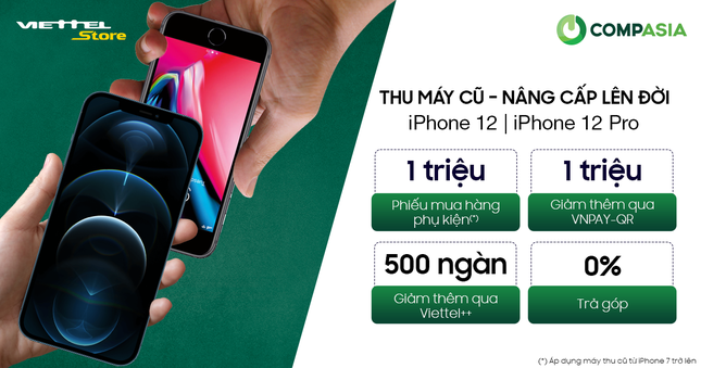 Khách hàng được tặng thêm 1.000.000đ khi mang máy cũ tới Viettel Store lên đời iPhone 12 ảnh 1