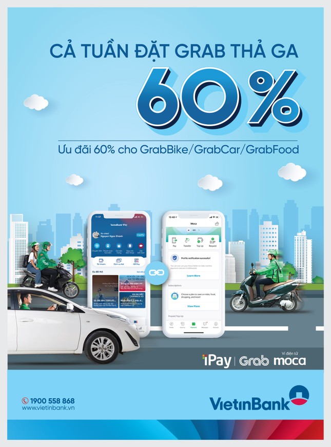 Tặng mã iPay Grab lên đến 280.000 đồng cho khách hàng sử dụng VietinBank iPay Mobile ảnh 1