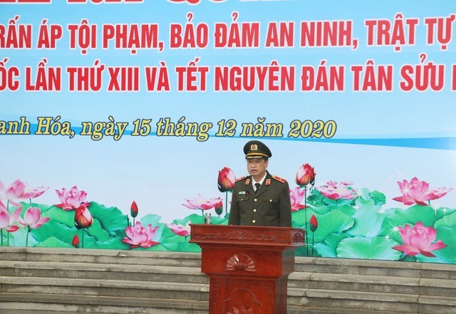 Công an Thanh Hoá ra quân bảo vệ Đại hội Đảng toàn quốc lần thứ XIII ảnh 2