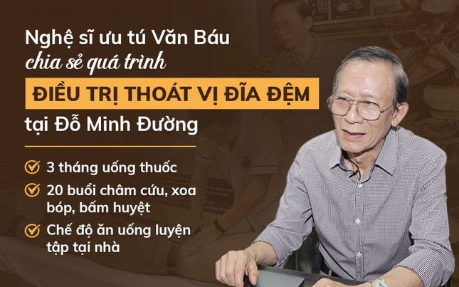 Nghệ sĩ Văn Báu chữa thành công thoát vị đĩa đệm thắt lưng tại Đỗ Minh Đường ảnh 1