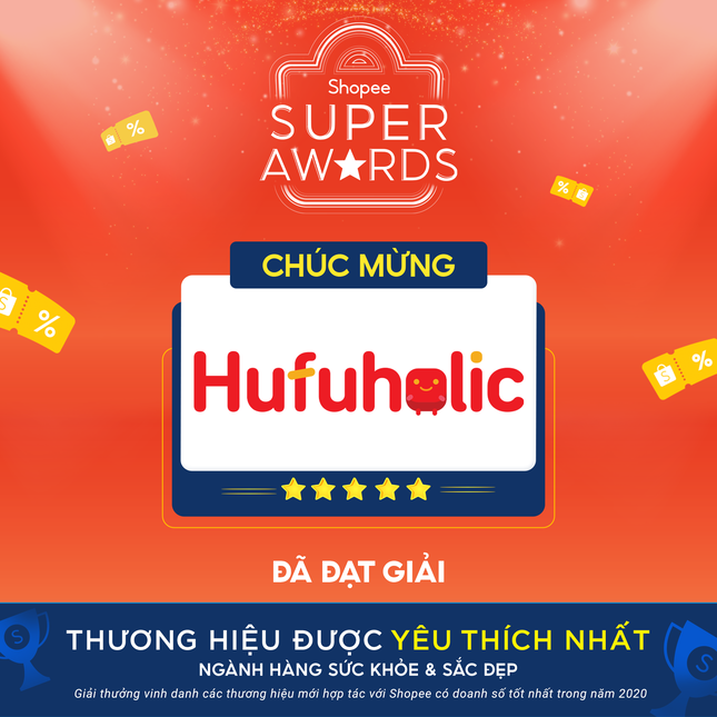 Hufuholic – Thương hiệu được yêu thích nhất Shopee 2020 ảnh 1