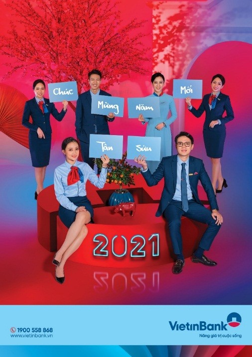Bộ ảnh mừng Xuân Tân Sửu của cán bộ, nhân viên VietinBank ảnh 1