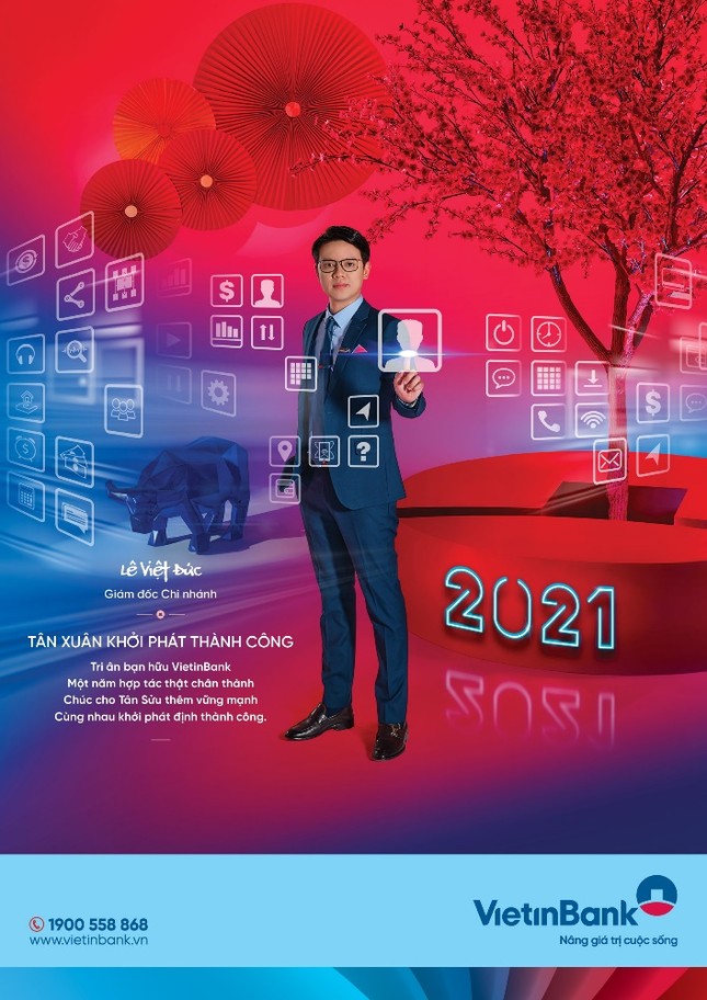 Bộ ảnh mừng Xuân Tân Sửu của cán bộ, nhân viên VietinBank ảnh 2
