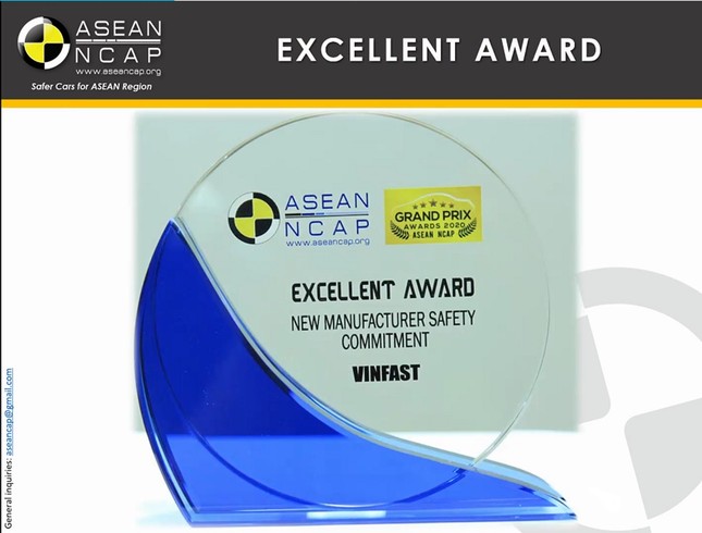 Vinfast đoạt giải ‘ Hãng xe có cam kết cao về an toàn’ Asean Ncap ảnh 3