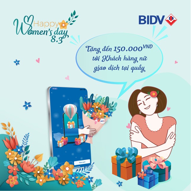 BIDV cảm ơn khách hàng nữ với hàng ngàn quà tặng ảnh 1