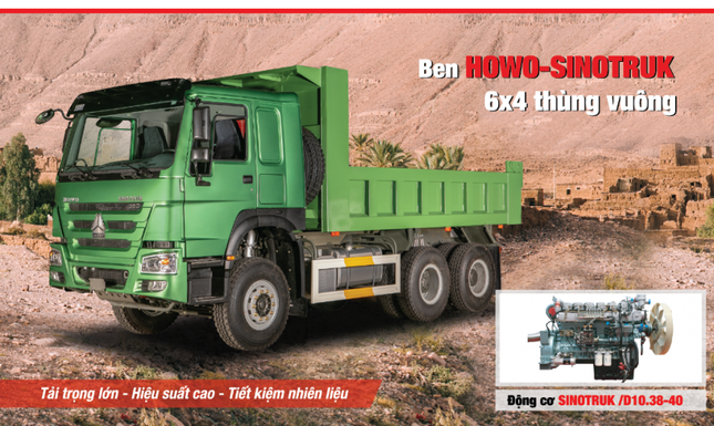 Daehan Motos ưu đãi đặc biệt 50 triệu đồng cho xe Ben Howo – Sinotruk 6x4 ảnh 3