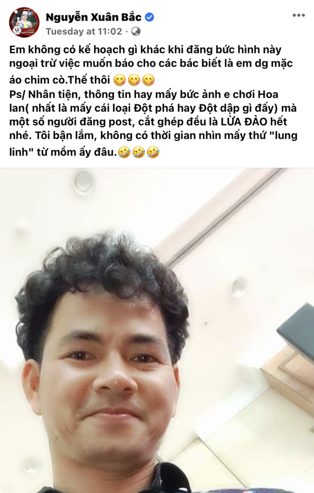 Xuân Bắc lên tiếng về ảnh chơi hoa lan đang xôn xao trên mạng ảnh 1