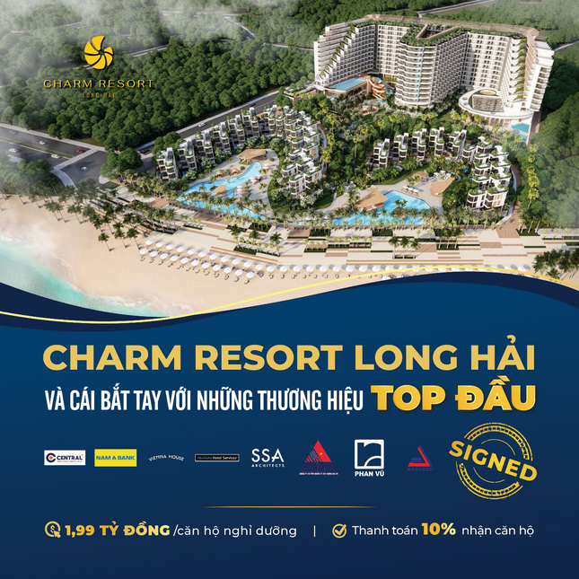 Charm Resort Long Hải bắt tay với những thương hiệu lớn và uy tín bậc nhất ảnh 1