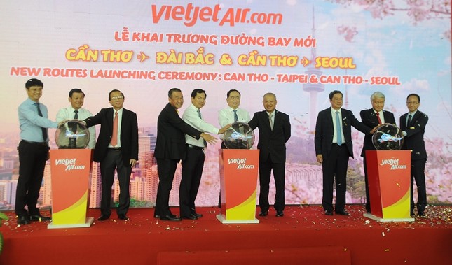 Khai trương hai đường bay Cần Thơ đi Đài Loan và Hàn Quốc ảnh 1