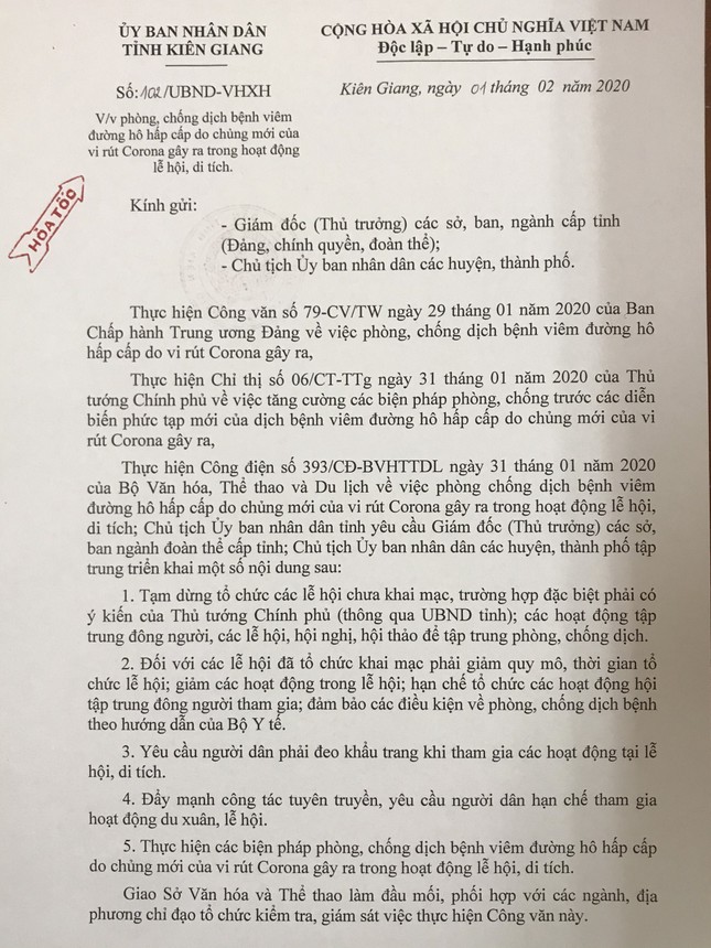 Hậu Giang, Kiên Giang cho học sinh nghỉ học thêm 1 tuần để tránh Corona ảnh 2