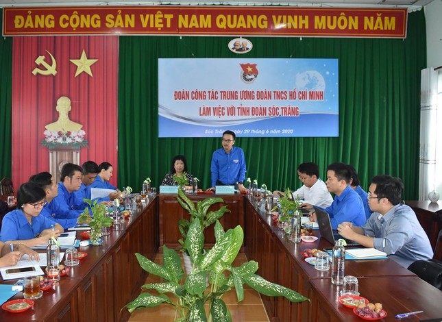 Trung ương đoàn làm việc tại Sóc Trăng ảnh 1