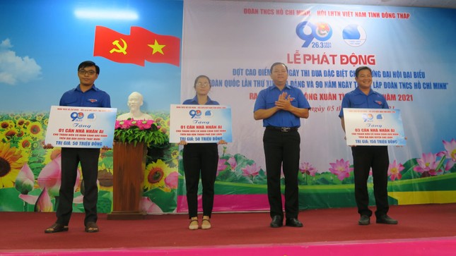 Đồng Tháp phát động 90 ngày thi đua mừng sinh nhật Đoàn ảnh 1