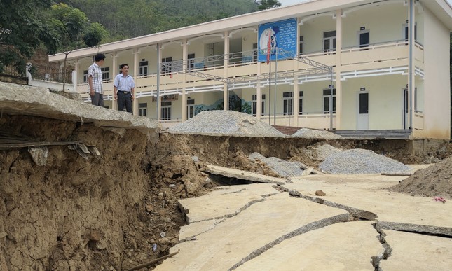 Thanh Hóa: Đóng cửa một trường học vì nguy cơ sụt lún ảnh 1