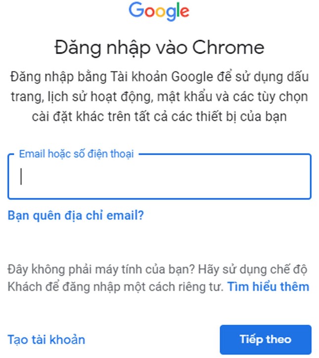 Hướng dẫn bật tính năng đồng bộ hóa trên Google Chrome ảnh 3