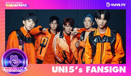 Uni5, Nguyễn Trần Trung Quân - Denis Đặng tổ chức fansign tại V heartbeat Year End ảnh 2