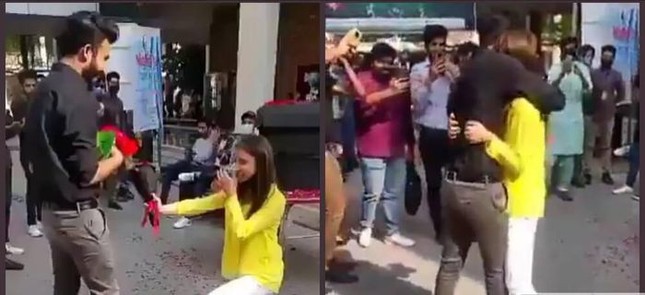 Công khai cầu hôn trong trường, hai sinh viên nhận cái kết không thể ngờ ảnh 2