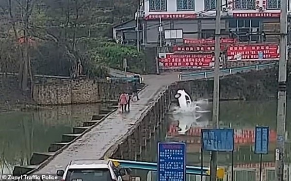 Vừa đi vừa cắm mặt vào điện thoại, cô gái bước hụt, ngã lao đầu xuống cầu thang ở ga tàu ảnh 4