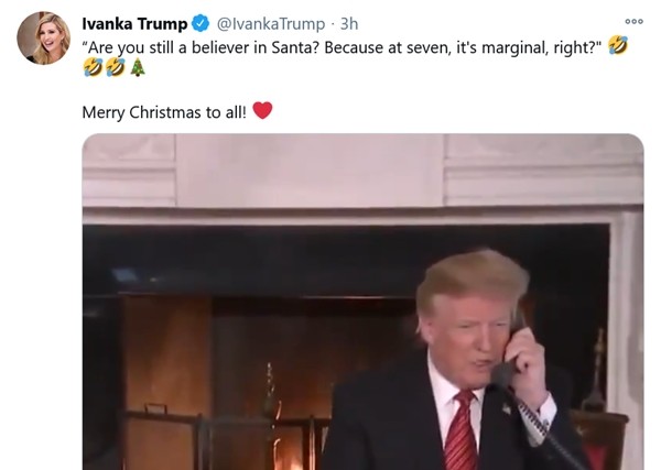 Tổng thống Trump về nhà nghỉ lễ, con gái cưng Ivanka Trump tranh thủ “trêu” bố cho vui ảnh 1