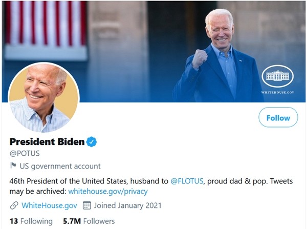 Tài khoản Twitter của Tổng thống Mỹ chỉ theo dõi 13 người mà có 1 ngôi sao, đó là ai vậy? ảnh 1