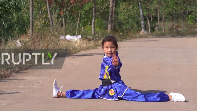 Cô bé 9 tuổi trổ tài kungfu điêu luyện như võ sư ảnh 1