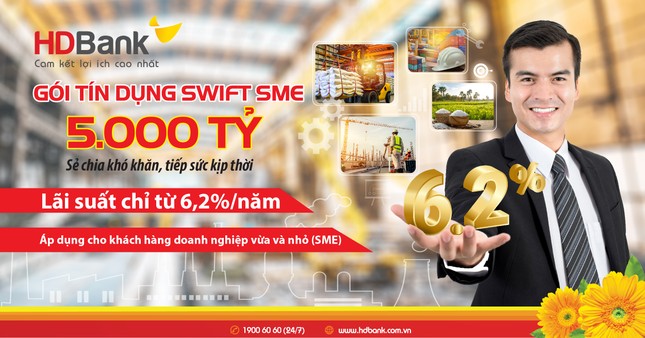HDBank giảm lãi suất cho vay còn 6,2%/năm dành doanh nghiệp vừa và nhỏ ảnh 2