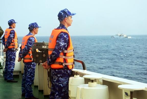 Cảnh sát biển Việt Nam và Trung Quốc tuần tra liên hợp trên Vịnh Bắc Bộ ảnh 1