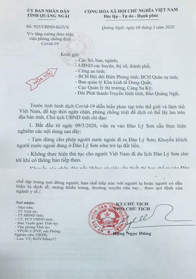 Hạn chế ra vào đảo Lý Sơn, người dân đi lại ra sao? ảnh 1