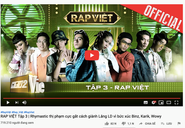 “Rap Việt” lập kỷ lục truyền hình mới sau khi thu hút hơn 700.000 lượt xem cùng lúc ảnh 1