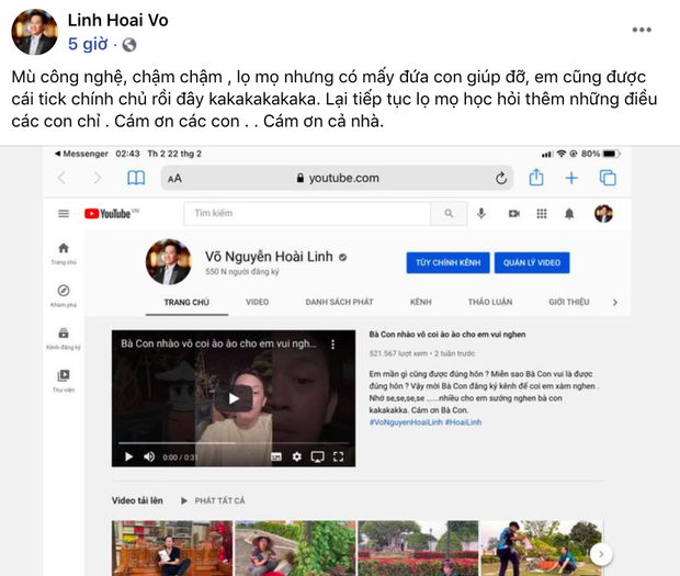 Từ TikTok đến YouTube: NSƯT Hoài Linh chuẩn người chơi hệ kênh nào “hot” kênh đó ảnh 1