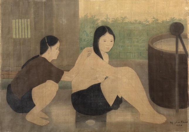 Hé lộ bức tranh của danh họa Lê Phổ vừa được bán với giá kỷ lục ở nước ngoài ảnh 6