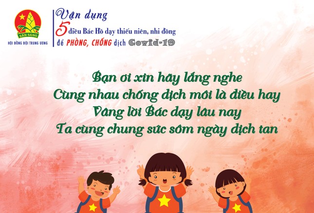 Thú vị thiếu nhi vận dụng '5 điều Bác Hồ dạy' phòng chống Covid -19 ảnh 6