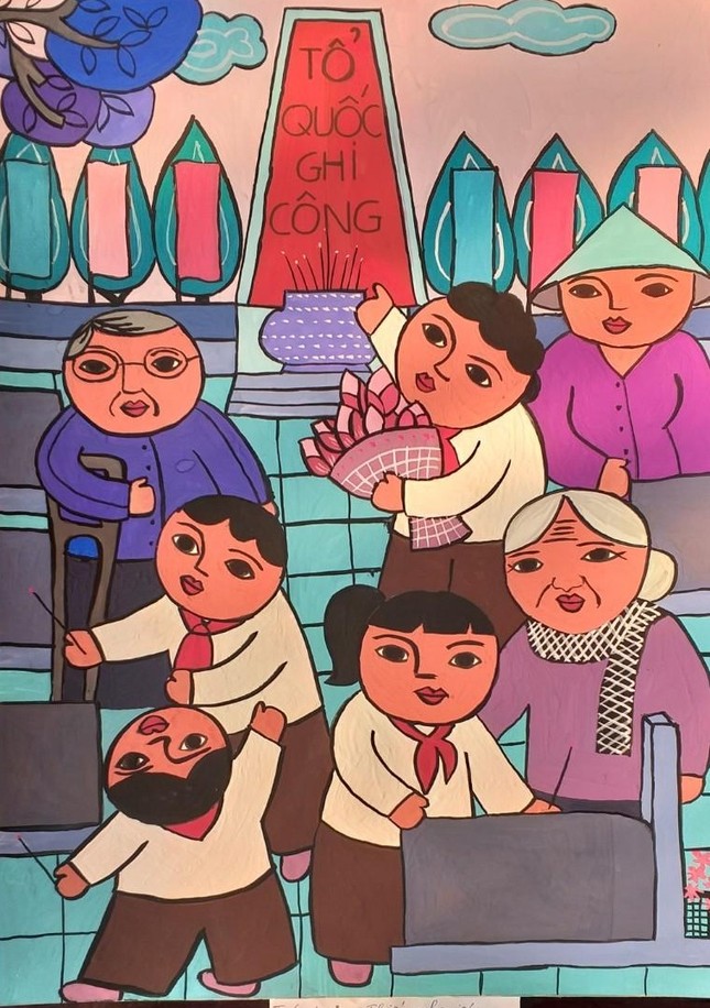 20 tác phẩm xuất sắc đợt 2 cuộc thi ‘Bác Hồ với thiếu nhi - Thiếu nhi với Bác Hồ’ ảnh 4